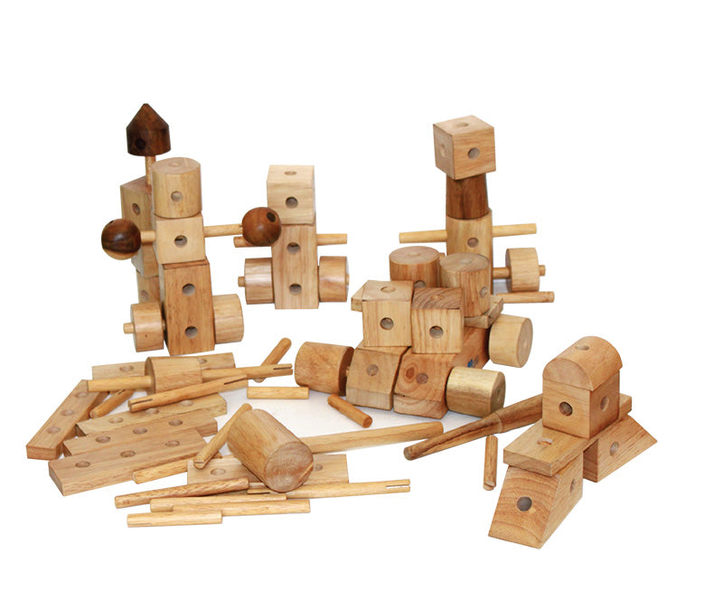 Q Toys | Natural Wood Construction Set