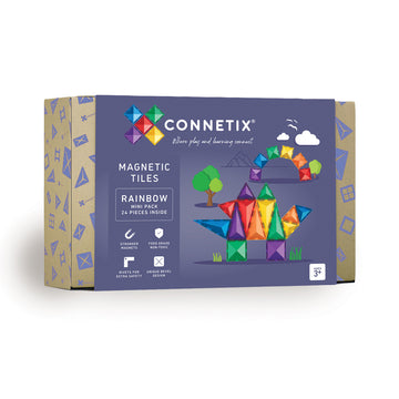 Connetix Magnetic Tiles | 24 Piece Mini Pack