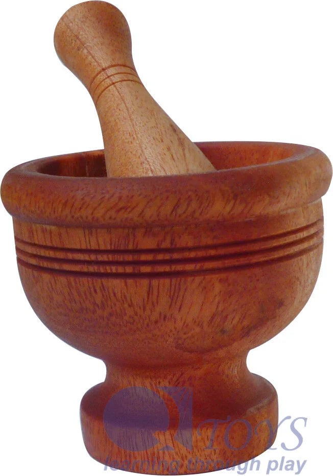 Q Toys | Wooden Pestle and Mortar