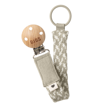 BIBS | Pacifier Clip, Sand & Ivory