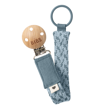 BIBS | Pacifier Clip, Petrol & Baby Blue