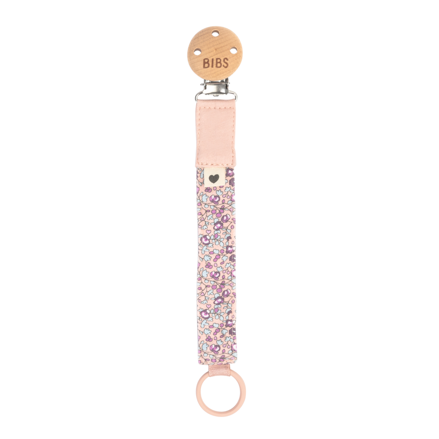 BIBS | Pacifier Clip, Eloise & Blush