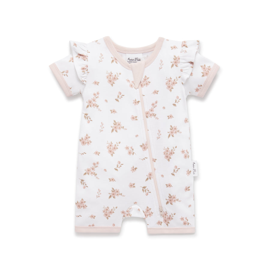 Aster & Oak | Zipped Romper, Blossom