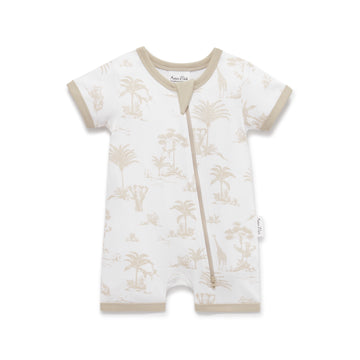 Aster & Oak | Zipped Romper, Jungle