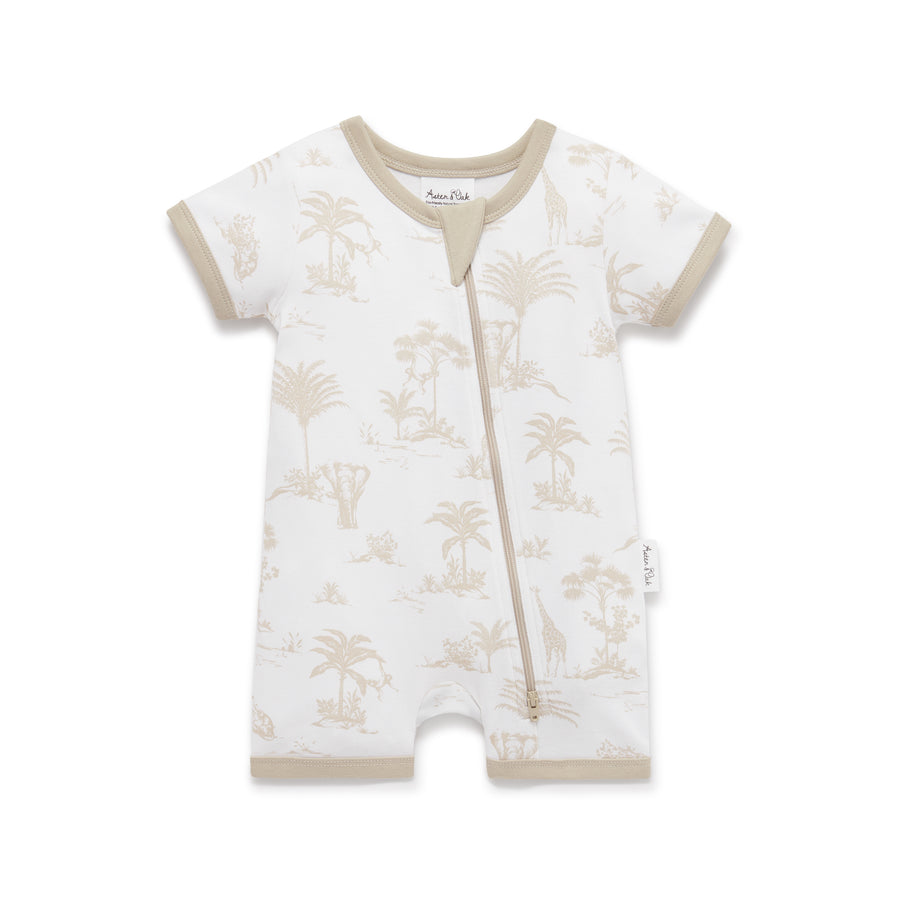 Aster & Oak | Zipped Romper, Jungle