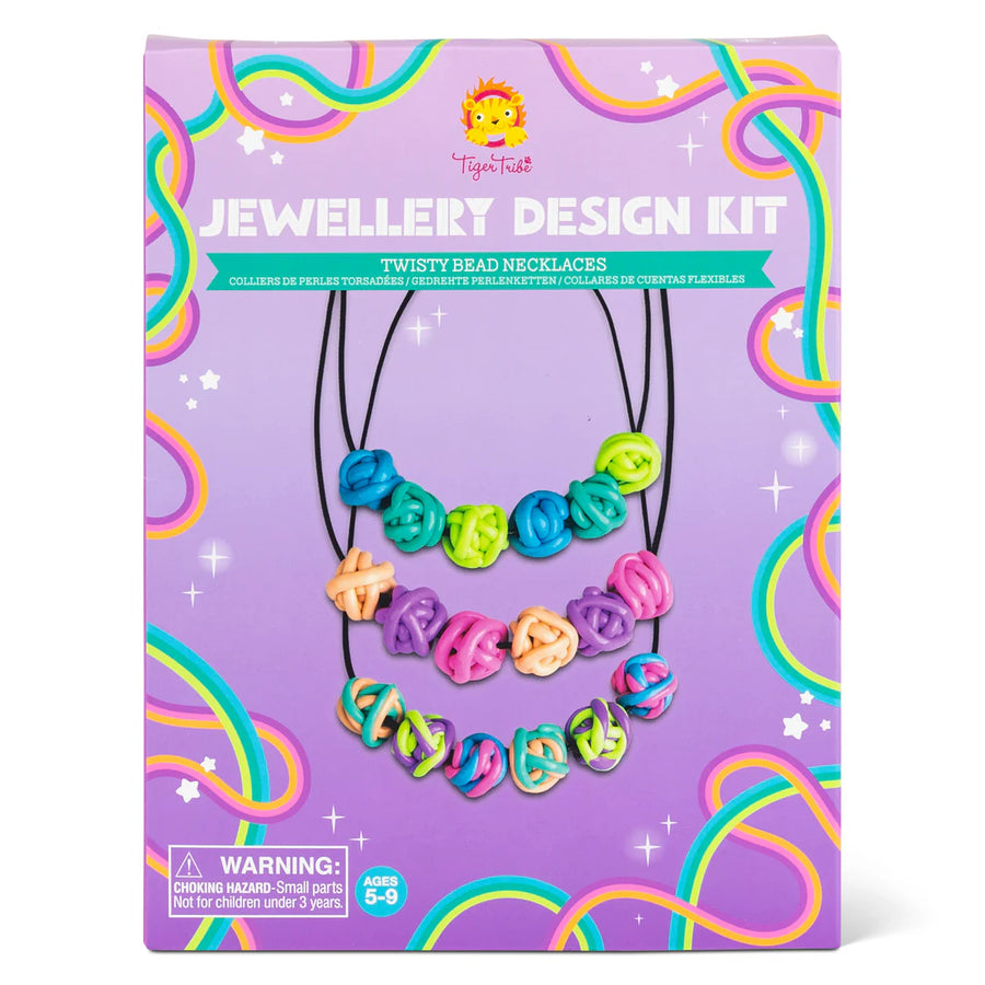 Tiger Tribe | Jewellery Design Kit, Twisty Bead Necklaces