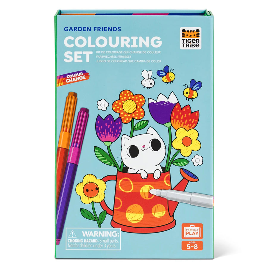 Tiger Tribe | Colour Change Colouring Set, Garden Friends