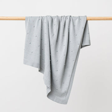 Over the Dandelions | Billie Organic Blanket - Sea