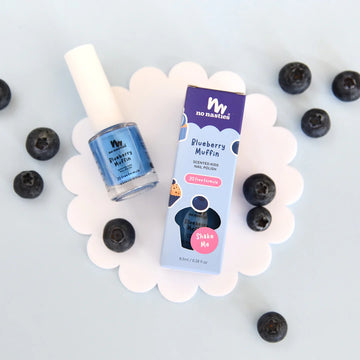 No Nasties | Kids Scented Nail Polish, Blueberry Muffin