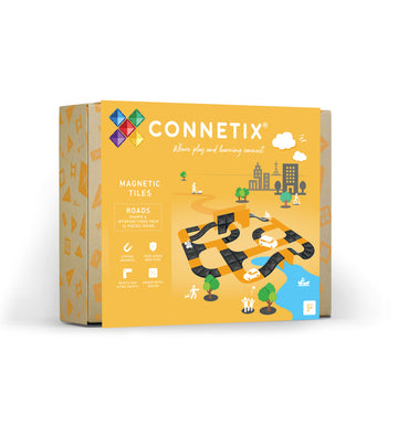 Connetix Magnetic Tiles | 16 Piece Ramps and Intersections Pack