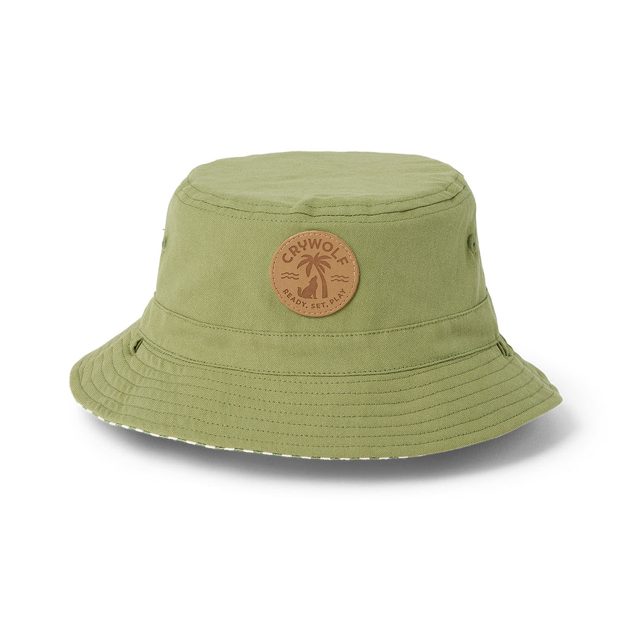 CRYWOLF | Reversible Bucket Hat, Coastal Stripe