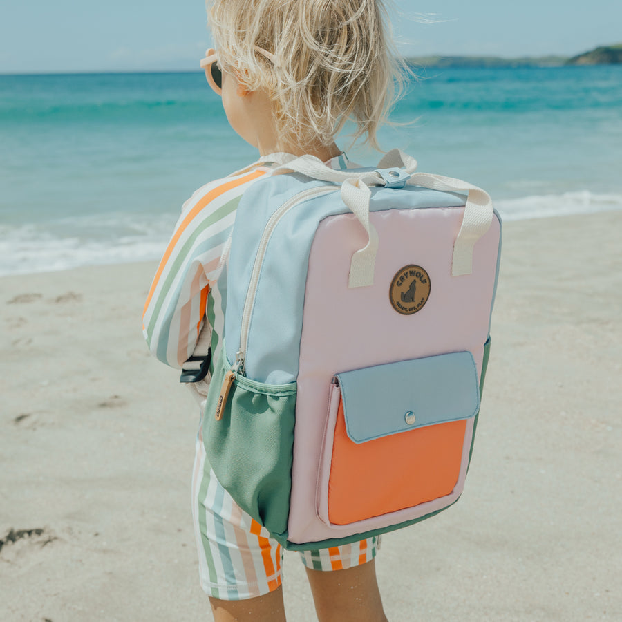 CRYWOLF | Mini Backpack, Sunset Colour Block