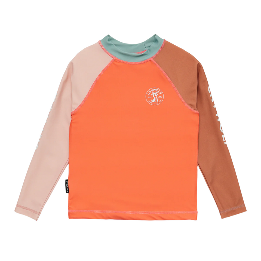 CRYWOLF | Long Sleeve Rash Vest, Sunset Colour Block