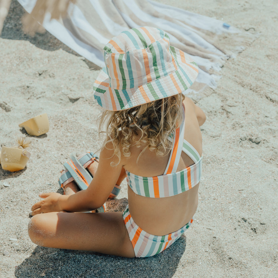 CRYWOLF | Reversible Bucket Hat, Summer Stripe