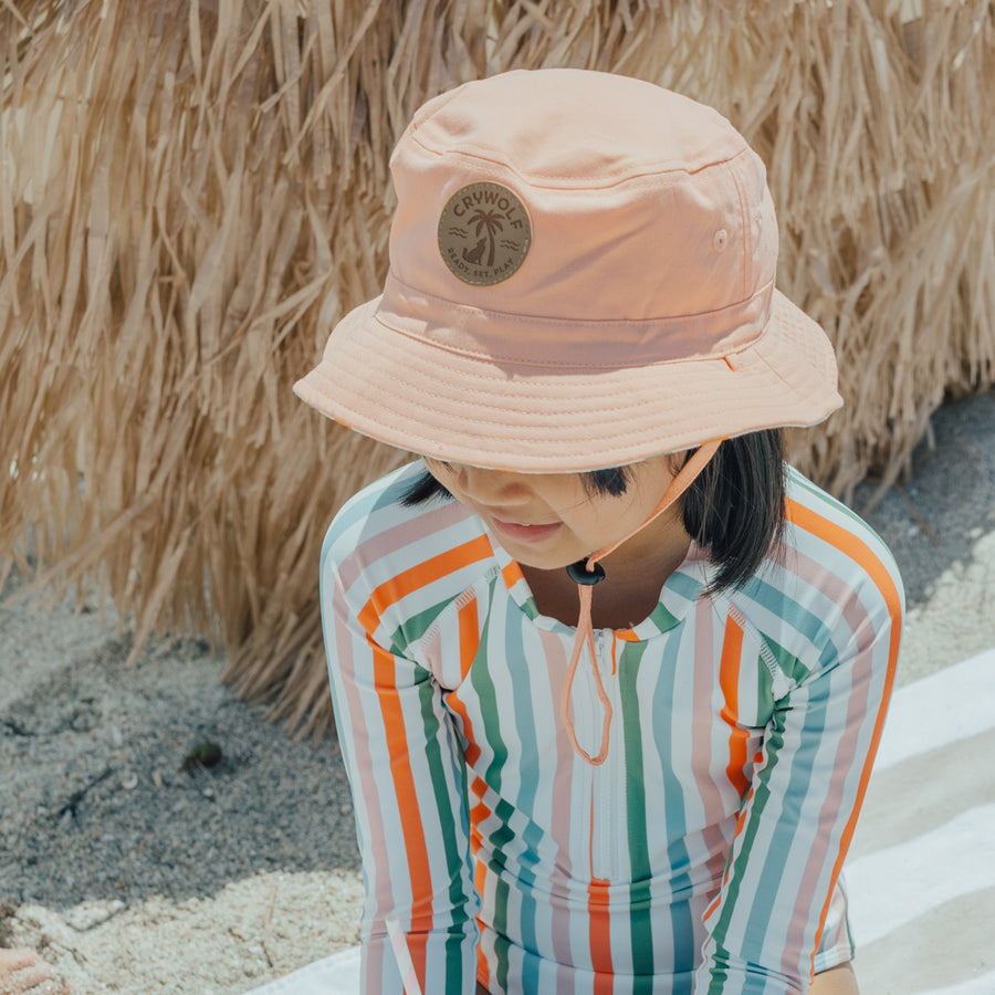 CRYWOLF | Reversible Bucket Hat, Summer Stripe