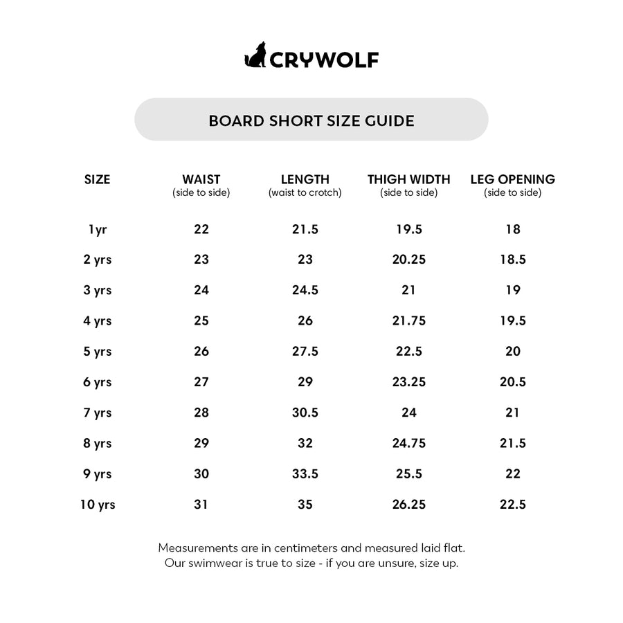 CRYWOLF | Board Short, Coastal Stripe