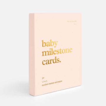 Fox & Fallow | Baby Milestone Cards, Cream