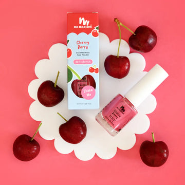 No Nasties | Kids Scented Nail Polish, Cherry Berry