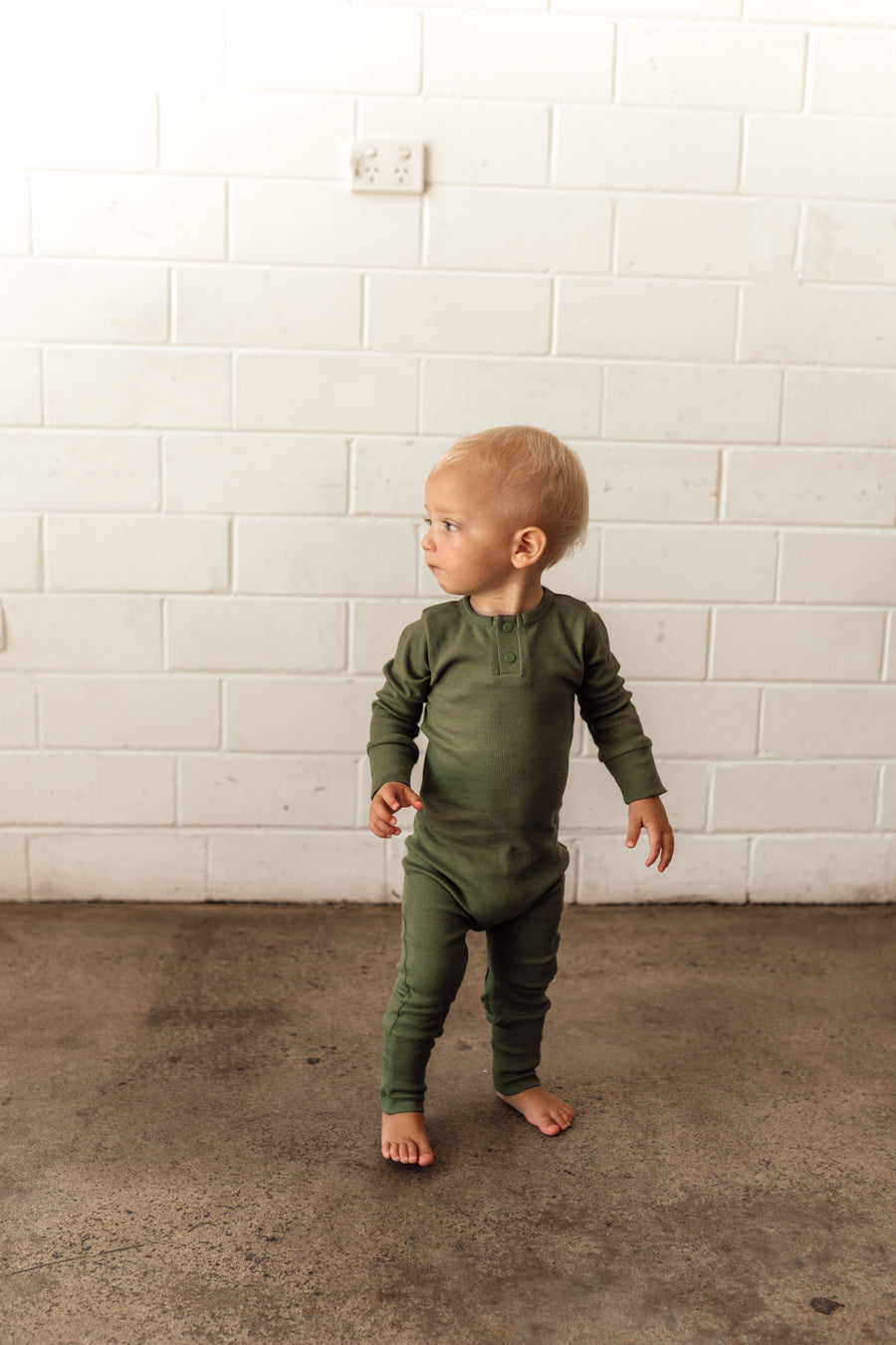 Snuggle Hunny Kids | Growsuit, Olive