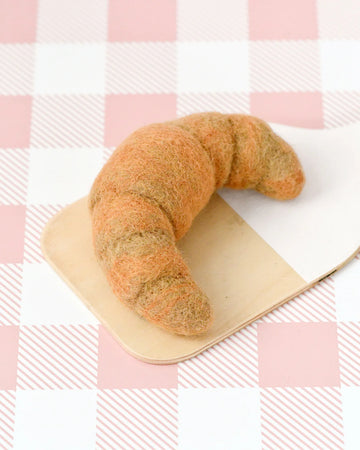 Tara Treasures | Felt Play Food, Plain Croissant