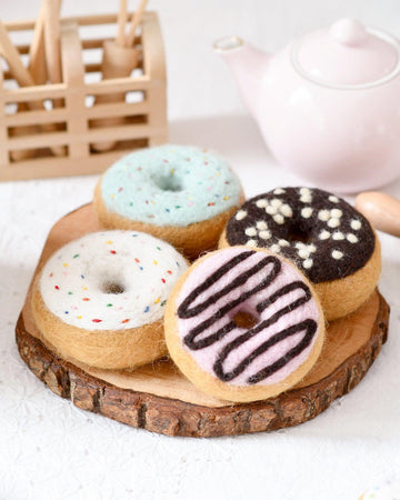 Tara Treasures | Felt Play Food, Doughnuts