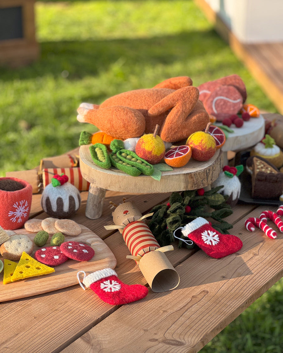 Tara Treasures | Felt Play Food, Cheese Platter Set