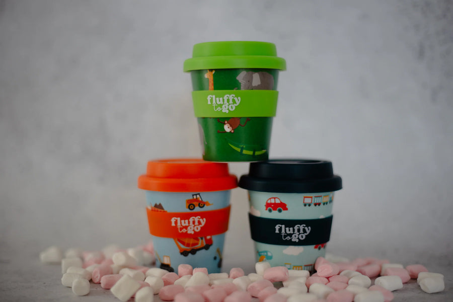 Fluffy To Go | All About Construction Fluffy Cup