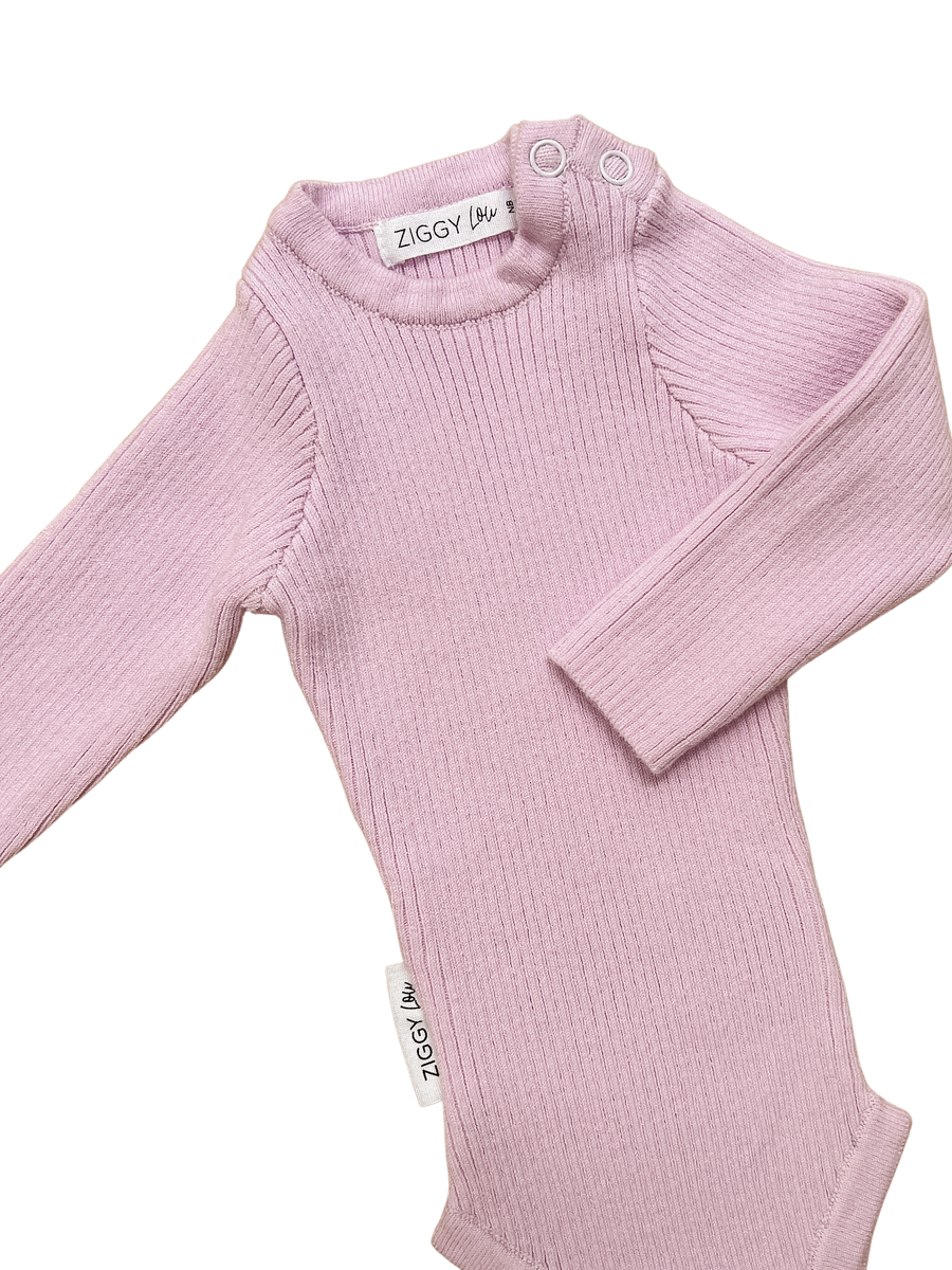 Ziggy Lou | Ribbed Bodysuit, Lilac