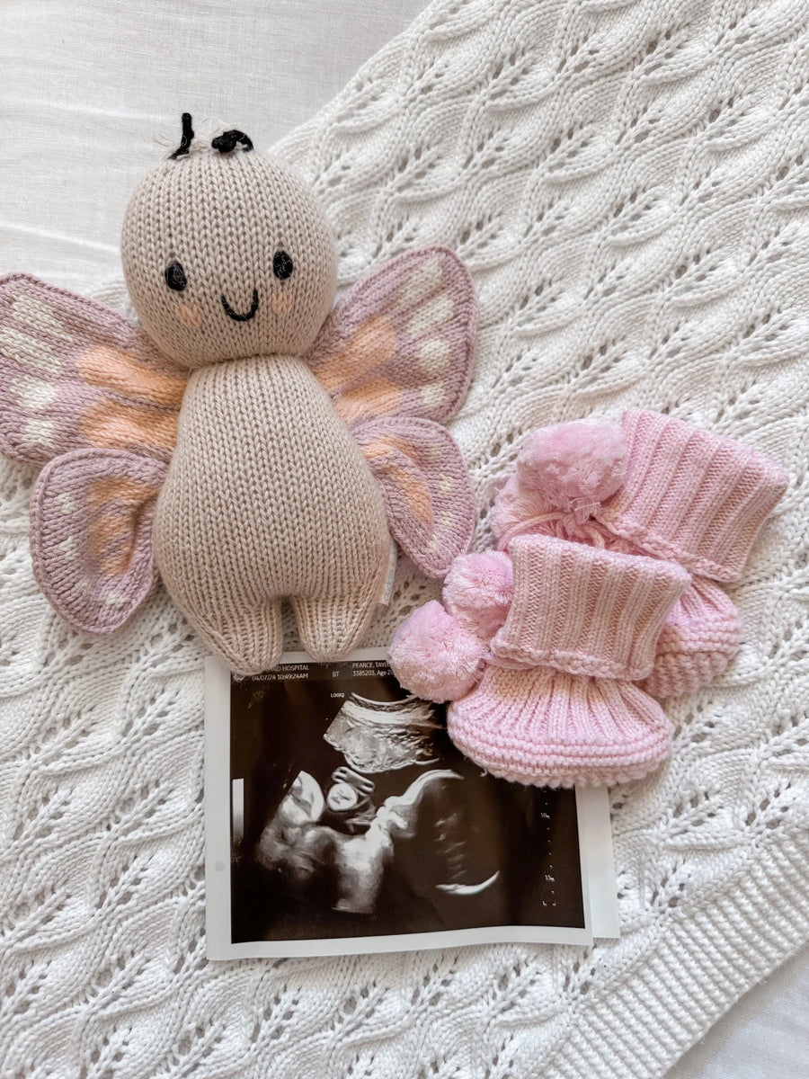 Little B's Nursery | Booties, Cotton Candy