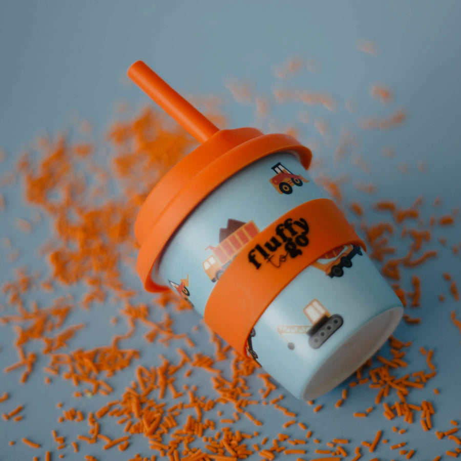 Fluffy To Go | All About Construction Fluffy Cup