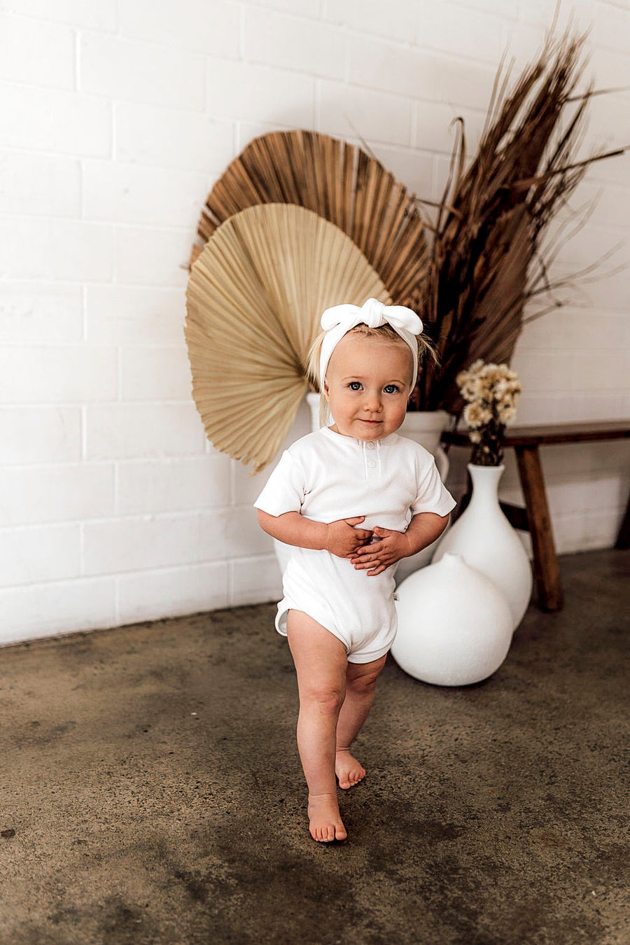 Snuggle Hunny Kids | Short Sleeve Bodysuit, Milk