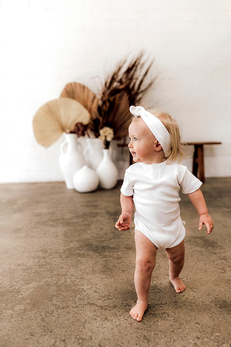 Snuggle Hunny Kids | Short Sleeve Bodysuit, Milk