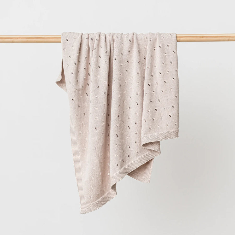 Over the Dandelions | Marley Organic Blanket - Fawn