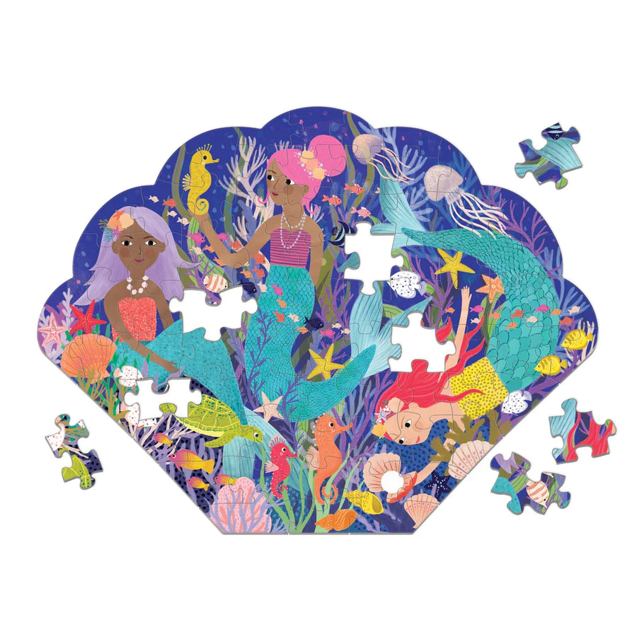 Mudpuppy | Shaped Puzzle, Mermaid Cove