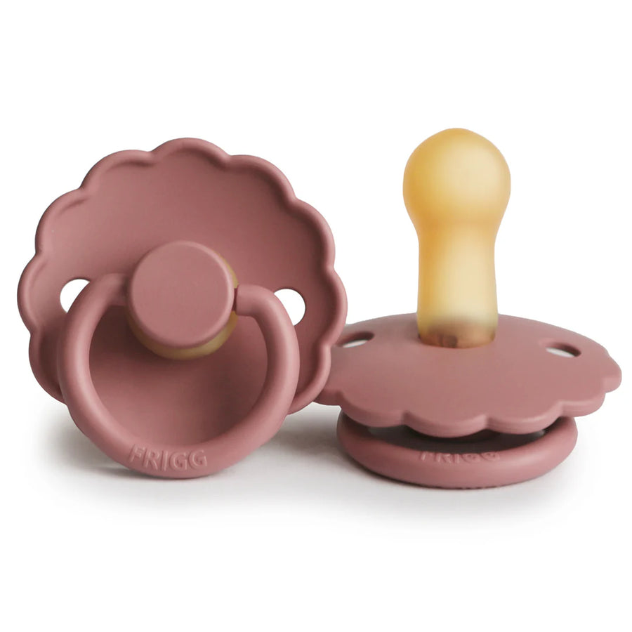 FRIGG | Daisy Pacifier, Powder Blush (Size 2)