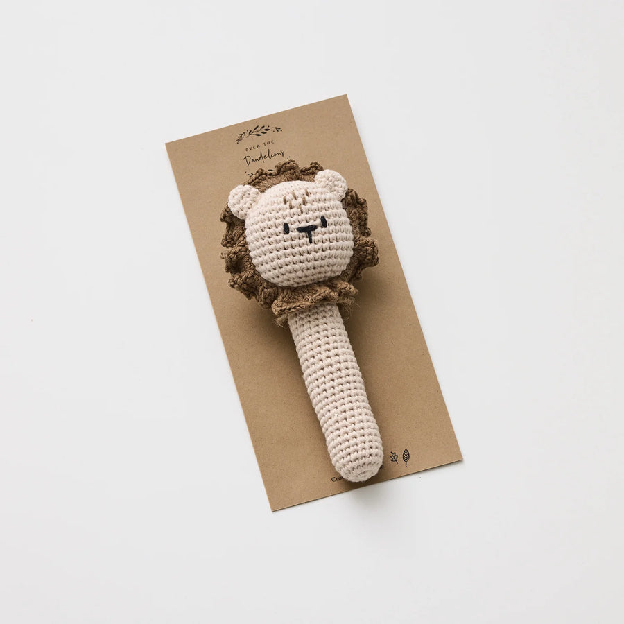 Over the Dandelion | Crochet Lion Rattle