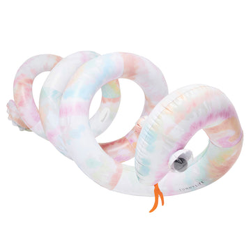 SUNNYLiFE | Giant Inflatable Noodle Snake, Tie Dye