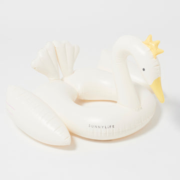 SUNNYLiFE | Kids Inflatable Pool Ring, Princess Swan