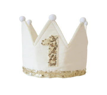 Alimrose | 1st Birthday Crown, Ivory