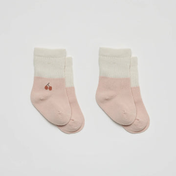 Over the Dandelions | Socks - Cherry