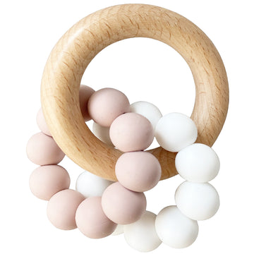 Alimrose | Beechwood Teether Rings Set, Petal