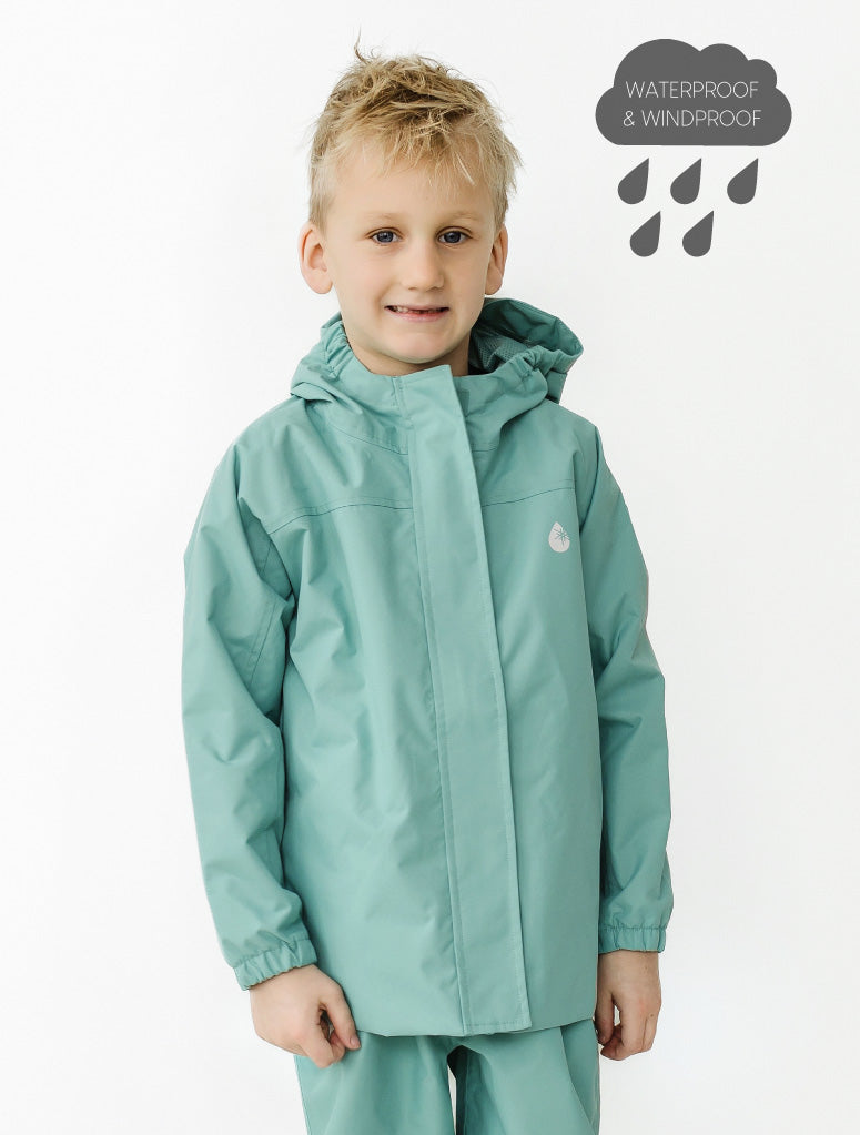 Therm | SplashMagic Rainshell, Seafoam (Insect Explorer)