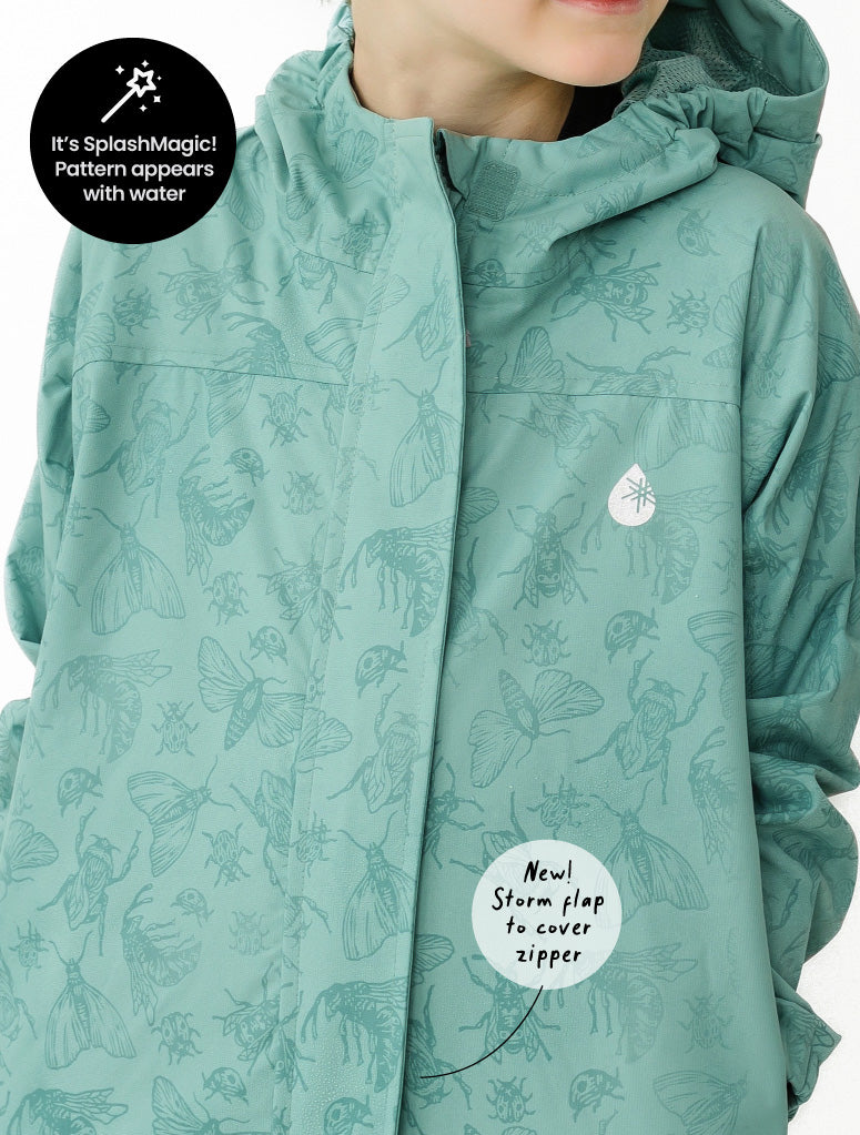 Therm | SplashMagic Rainshell, Seafoam (Insect Explorer)