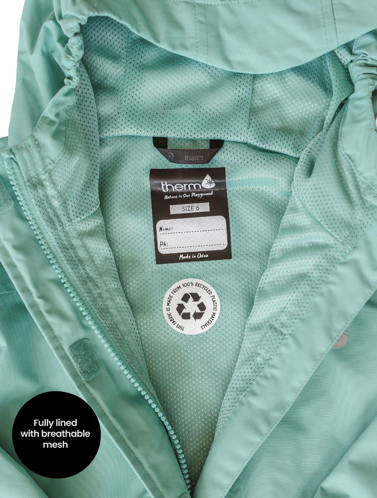 Therm | SplashMagic Rainshell, Seafoam (Insect Explorer)