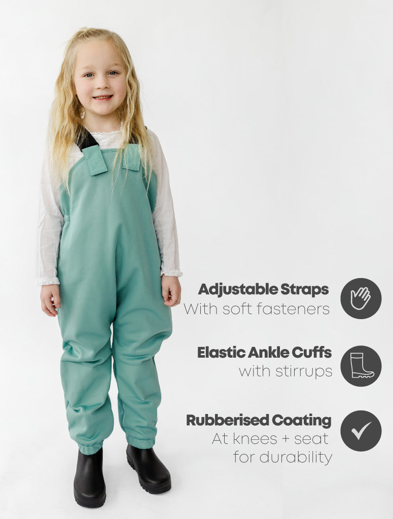 Therm | All-Weather Overalls, Seafoam