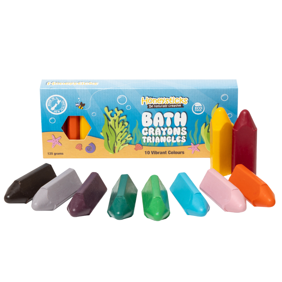 Honeysticks | Natural Bath Crayons, Triangles