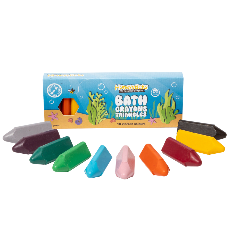 Honeysticks | Natural Bath Crayons, Triangles