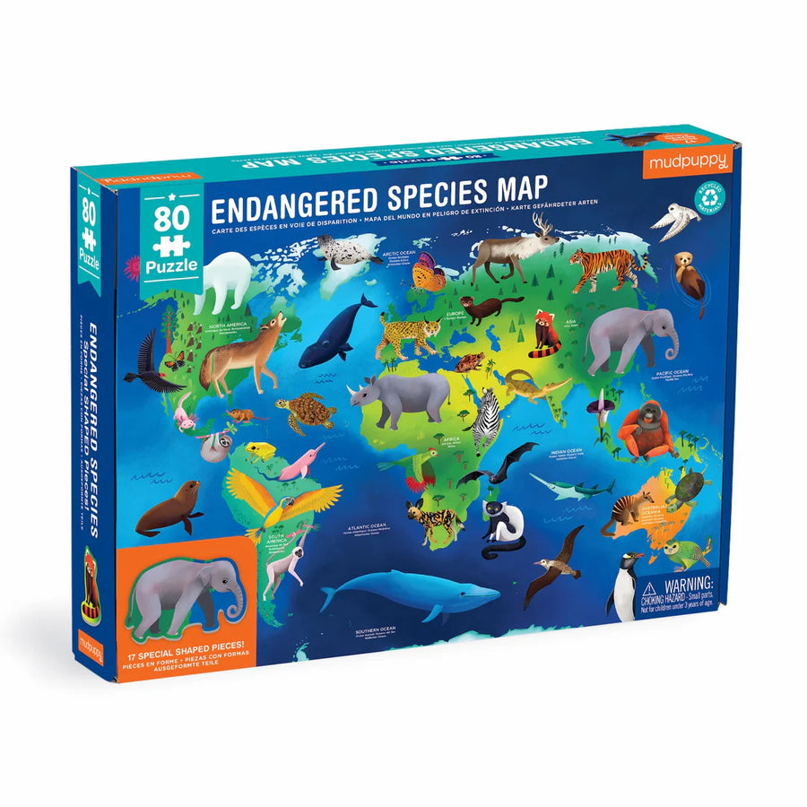 Mudpuppy | Puzzle, Endangered Species Map