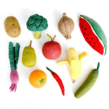 Tara Treasures | Felt Vegetables and Fruits Play Set B (11pc)