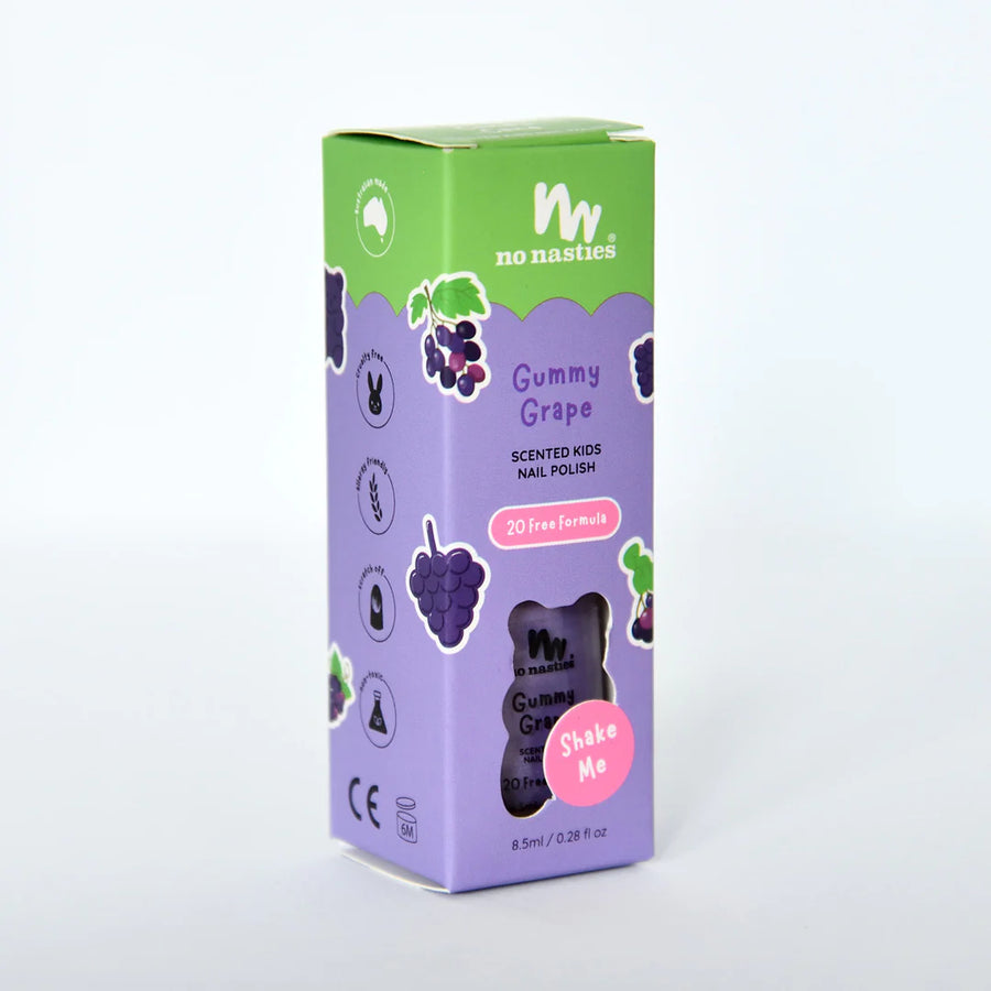 No Nasties | Kids Scented Nail Polish, Gummy Grape